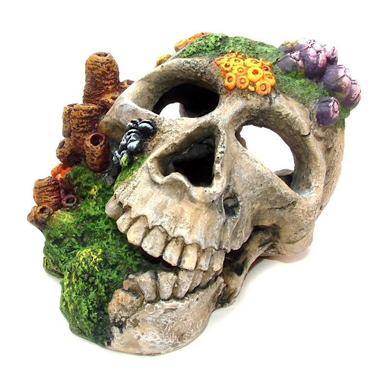 Classic Aquatics Skull & Coral Growth Ornament
