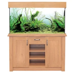 Aqua One Oak Style Aquarium Fish Tank With Cabinet 116cm 230L