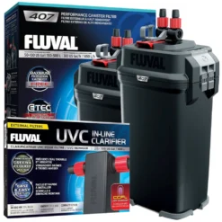 Fluval 407 Aquarium Filter 1450L/h Tanks Up To 500L With A203 UVC