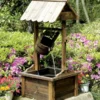 Heissner Water Features Wooden Wishing Well