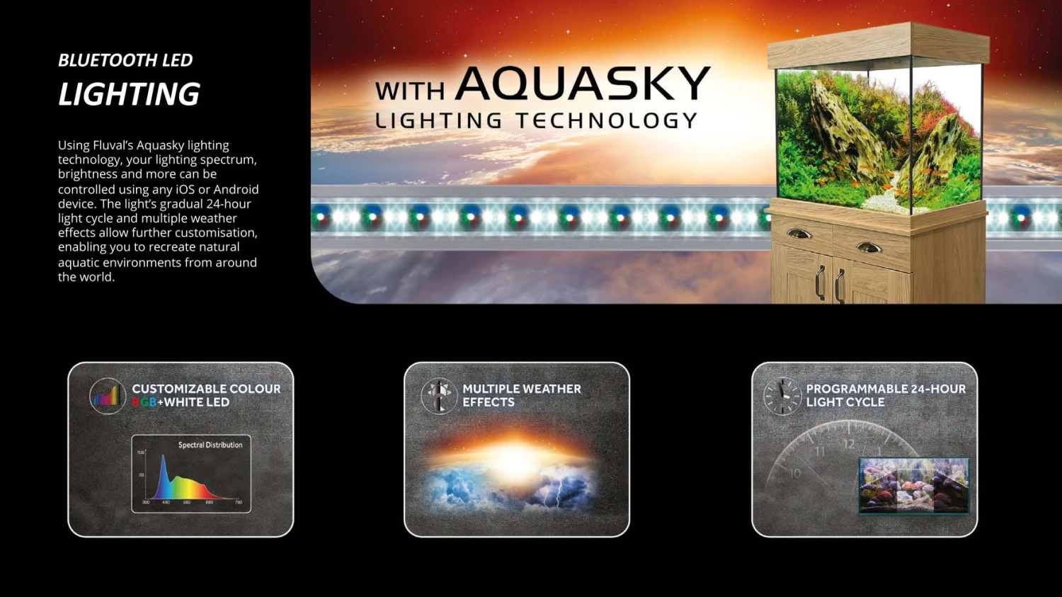 Fluval Shaker 252L Aquarium Fish Tank & Cabinet Slate Grey - Image 10