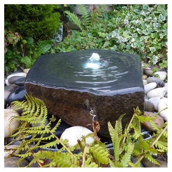 Babbling Basalt Slab Water Garden Water Feature 40-50x6cm