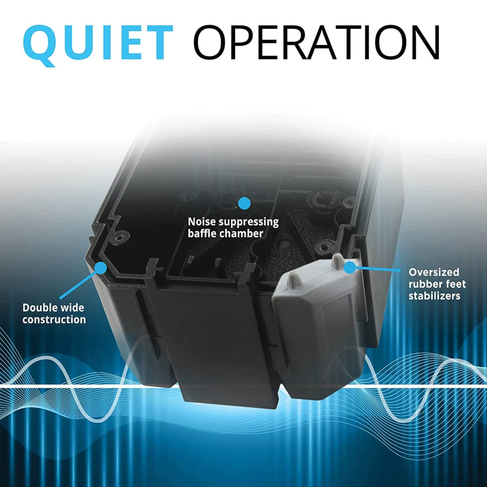 Fluval A402 Dual Outlet Air Pump Adjustable Flow Rate Tanks <600L - Image 8