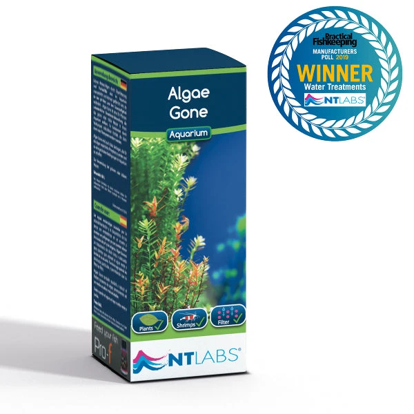NT Labs Algae Gone Aquarium Fish Tank Green Water / Algae Treatment 100ml