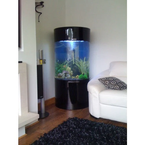 Column Aquarium Fish Tank Gloss Black 147L - Image 2