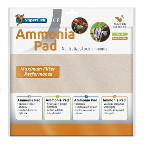 SuperFish Ammonia Pad Absorbs Ammonia / Toxic Substances 45 X 25cm