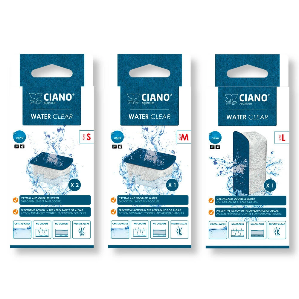 Ciano WATER CLEAR Filter Media Cartridges 4 Sizes