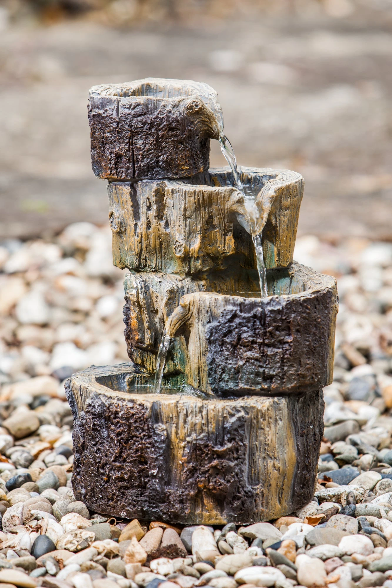 Heissner Water Features Tree Stump Cascade - Image 2