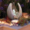 Babbling Lily Rainbow Sandstone Garden Water Feature 60cm