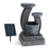 PondXpert Solar Water Feature Bird Bath With LED's