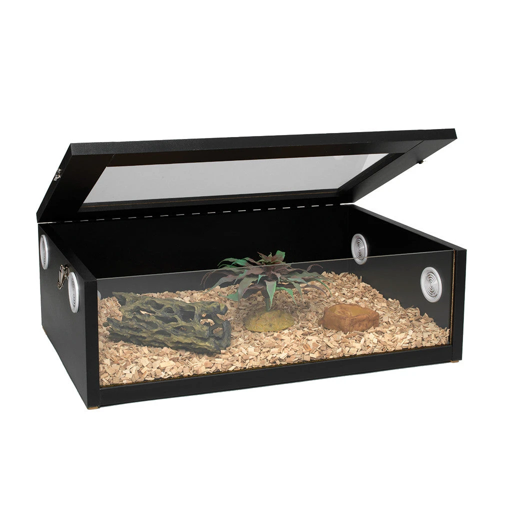 Monkfield Black Terrainium For Snakes & Reptiles 18" - 36" 4 Sizes - Image 2