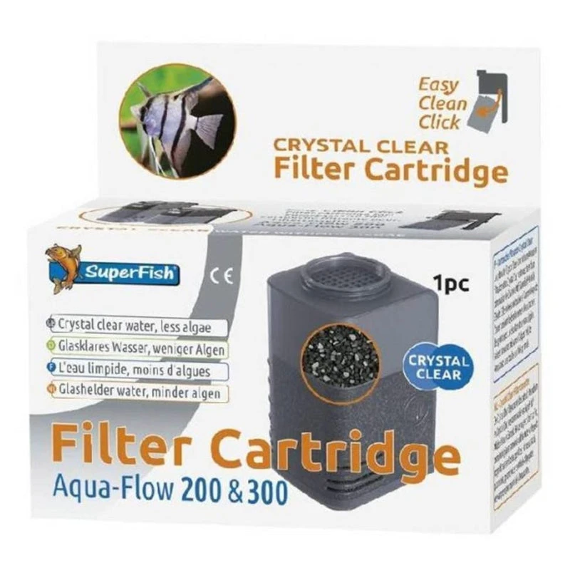 SuperFish Aqua-Flow 200/300 Crystal Clear Cartridges (1pc)