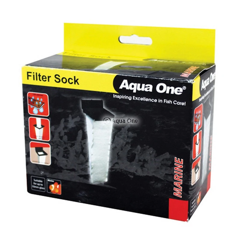Aqua One Filter Sock With Bracket 10 X 10 X 30cm 150 Micron