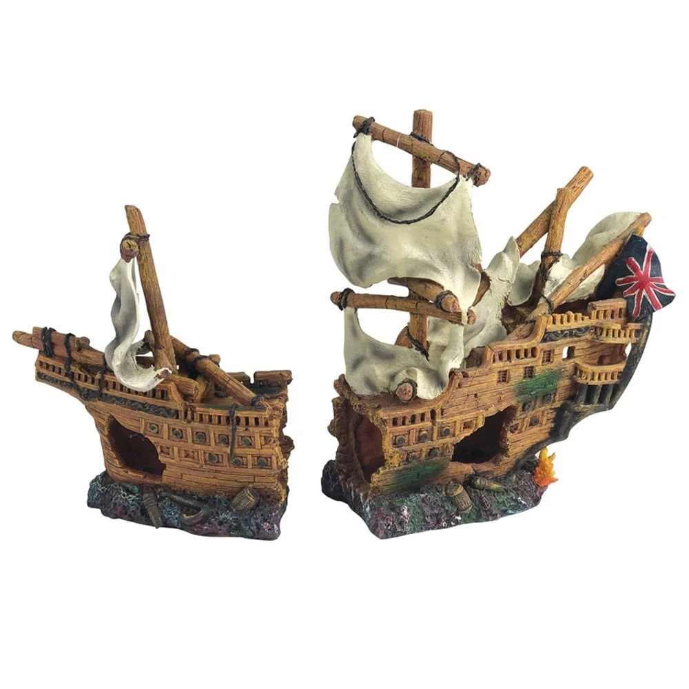 Aqua One Wooden Galleon 2 Pieces