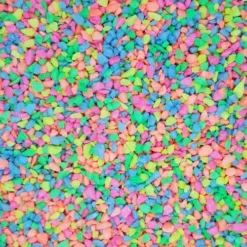 Aqua One Aquarium Fish Tank Coloured Gravel Neon 4-6mm