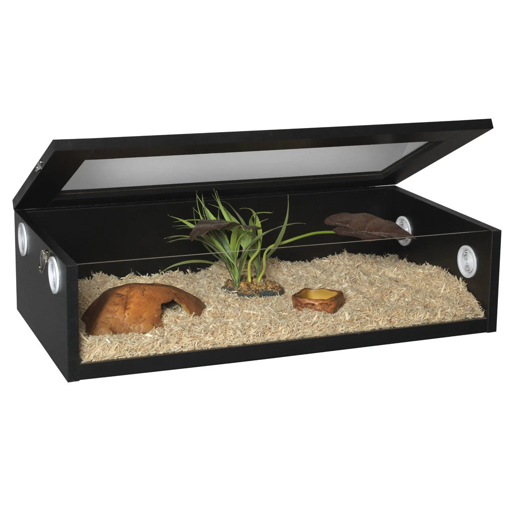 Monkfield Black Terrainium For Snakes & Reptiles 18" - 36" 4 Sizes - Image 3