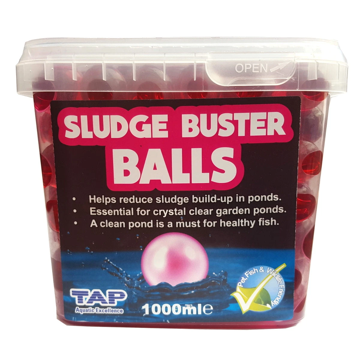 TAP Sludge Buster Balls Crystal Clear Pond Balls 280/500/1000ml - Image 2
