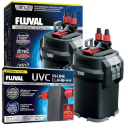 Fluval 107 Aquarium Filter 550L/h Tanks Up To 130L With A203 UVC