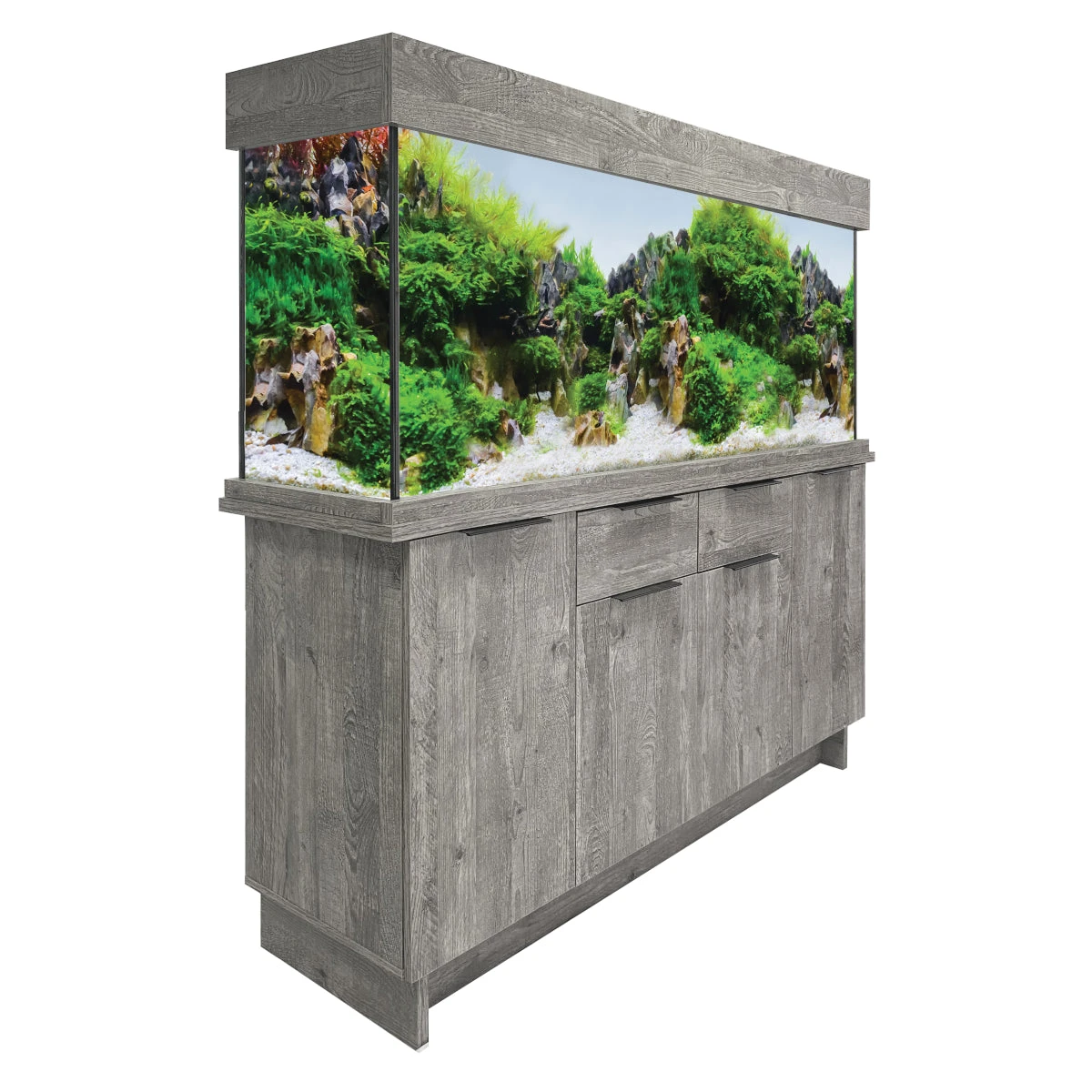 Aqua One Urban Oak Style Aquarium Fish Tank With Cabinet 150cm 300L - Image 3
