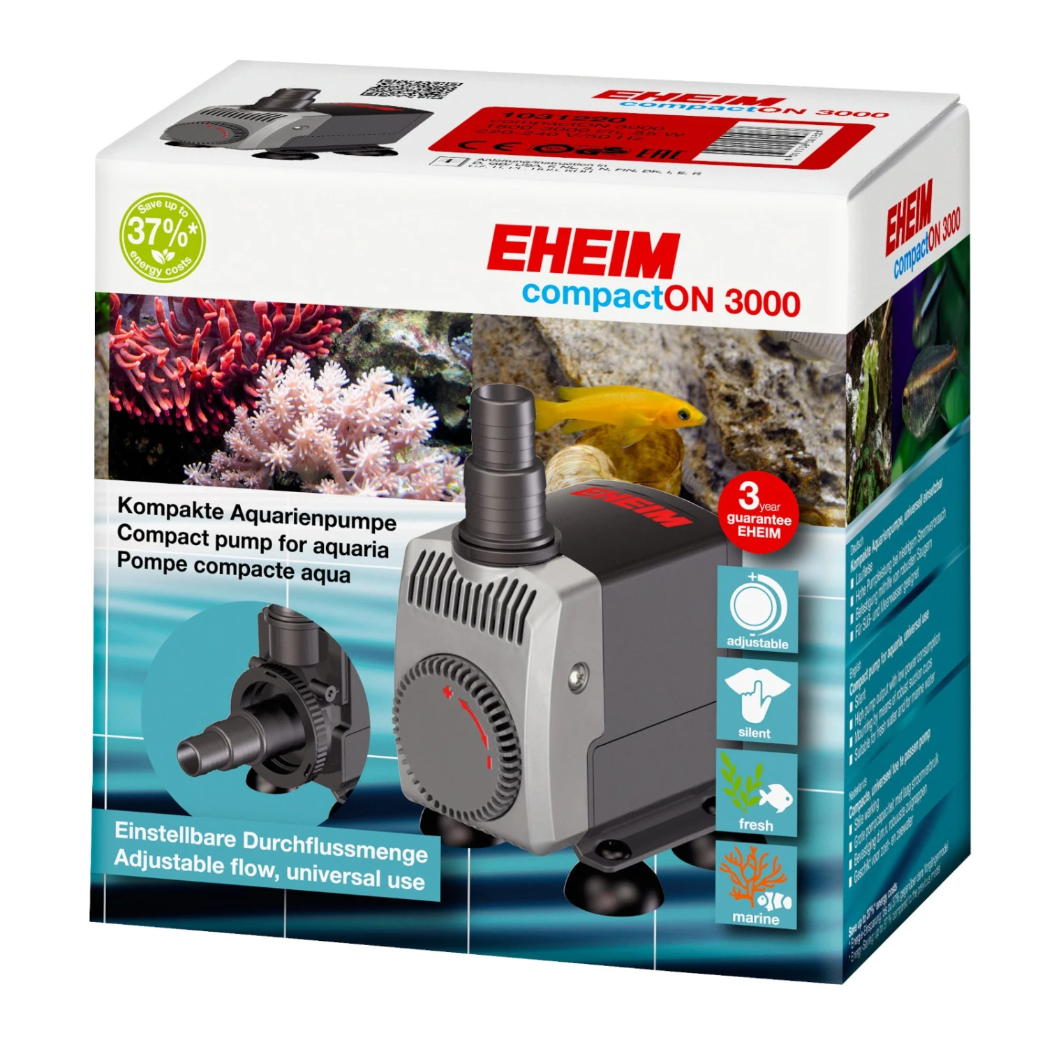 Eheim CompactON 3000 Water Pump 1800-3000L/h - Image 2