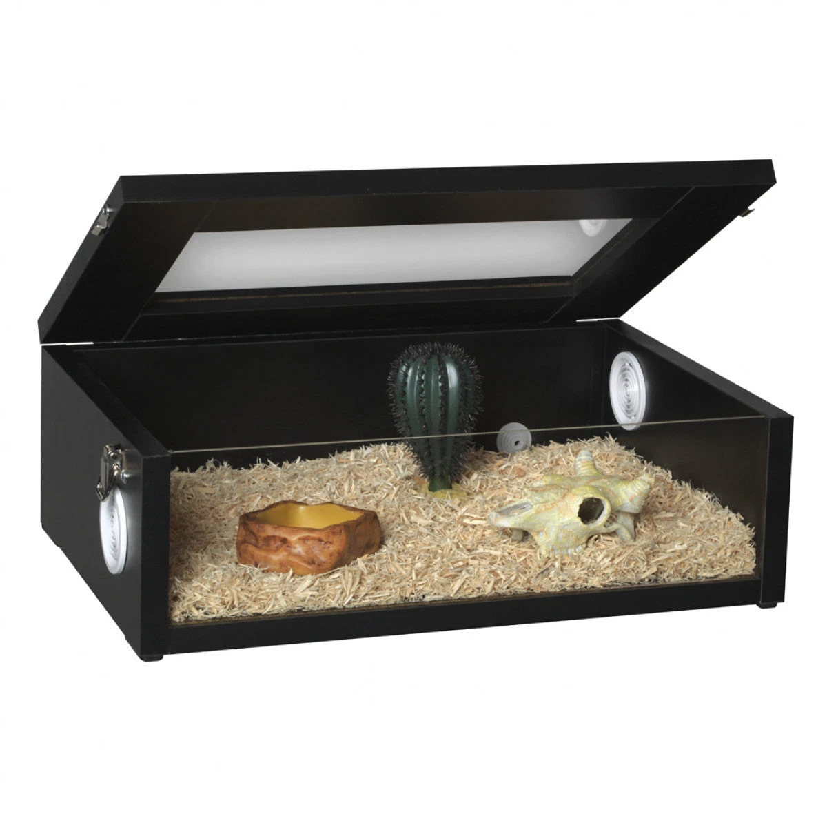 Monkfield Black Terrainium For Snakes & Reptiles 18" - 36" 4 Sizes