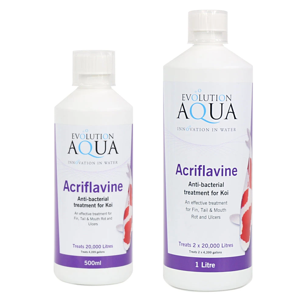Evolution Aqua Pond Acriflavine Anti-bacterial Treatment For Koi 500/1000ml