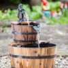 Heissner Water Features 2 Tier Wooden Barrel