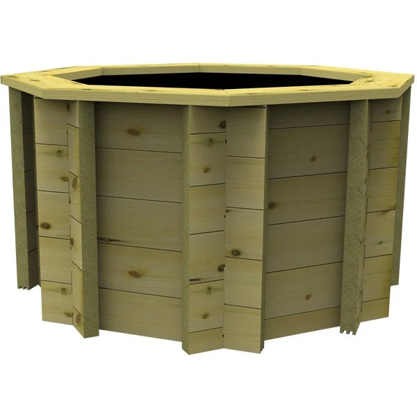 The Garden Timber Company Wooden Fish Ponds 4ft Octagonal 831mm Height 615L - Image 2