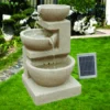 PondXpert Solar Water Feature Triple Tumble With LED's