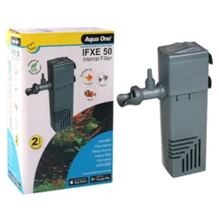 Aqua One Fish Tank Internal Filter IFXE 50 250L/h Aquariums Up To 50L