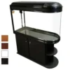 Bullet Shaped Fish Tank Aquarium With Cabinet 105cm 312L 3 Colours