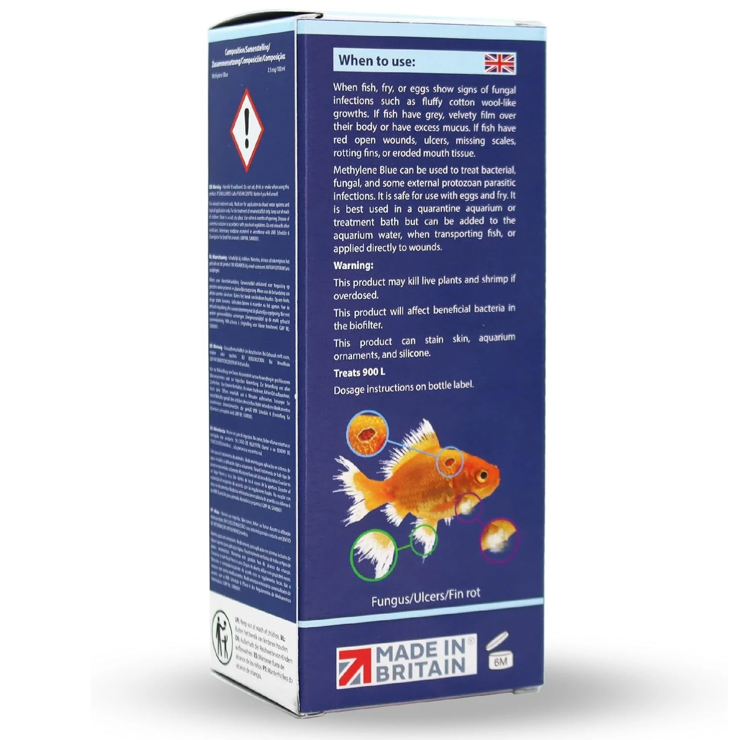 NT Labs Methylene Blue Aquarium Fish Tank Disease Treatment 100ml - Image 3