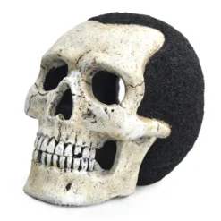 Aqua One Resin Aquarium Ornaments Black & White Skull