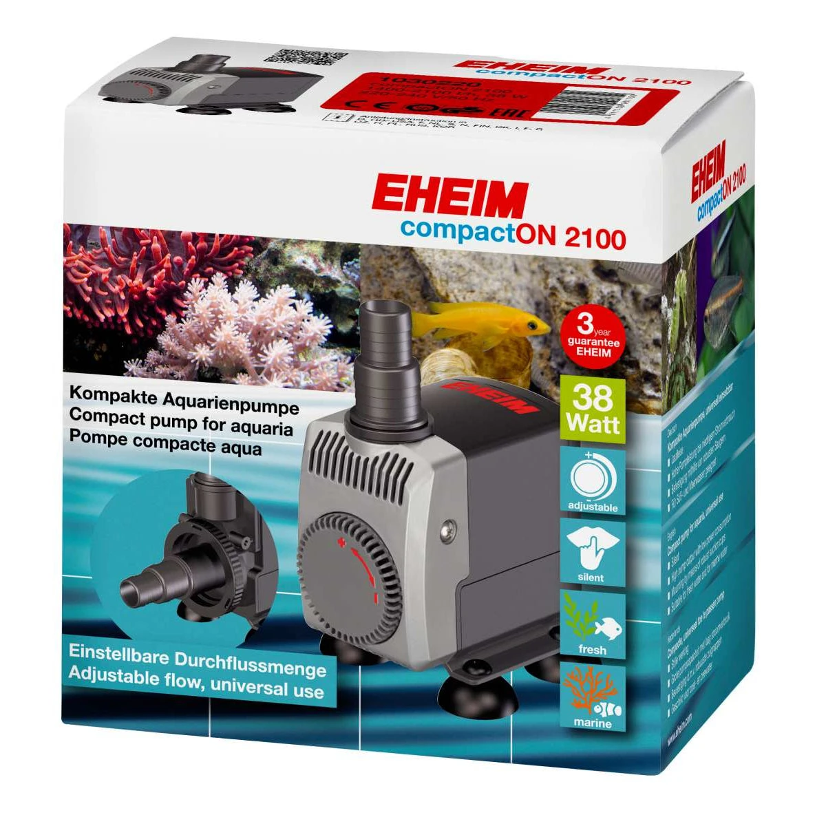 Eheim CompactON 2100 Water Pump 1400-2100L/h - Image 2