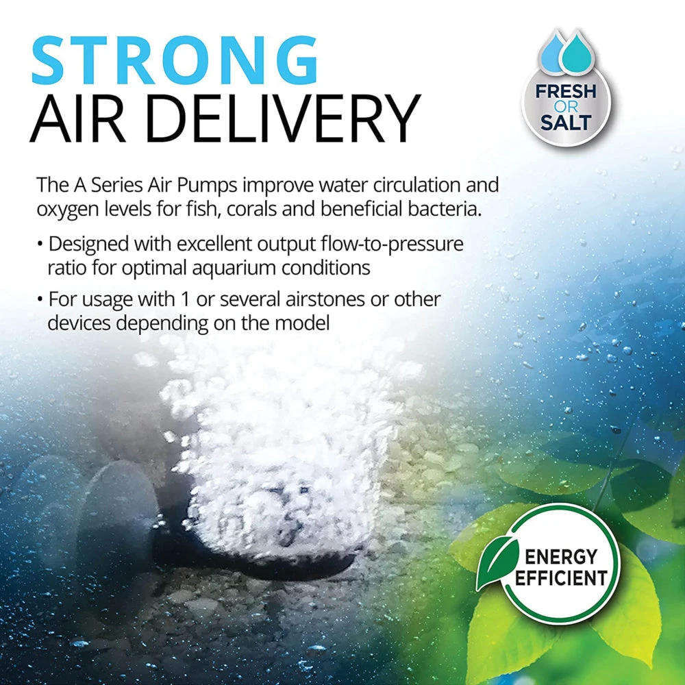 Fluval A402 Dual Outlet Air Pump Adjustable Flow Rate Tanks <600L - Image 6