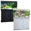 BOYU Aquarium Fish Tank & Cabinet 120cm 220L Black / White