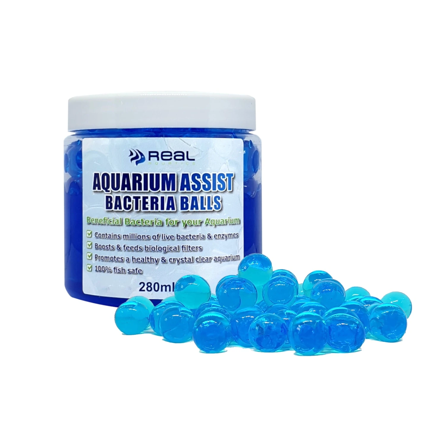Real Aquatics Aquarium Assist Beneficial Bacteria Balls 3 Sizes - Image 4