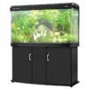 BOYU Aquarium Fish Bow Front Tank & Cabinet 108cm 300L Black