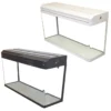 Aquarium Fish Tank 60cm 80L Black / White
