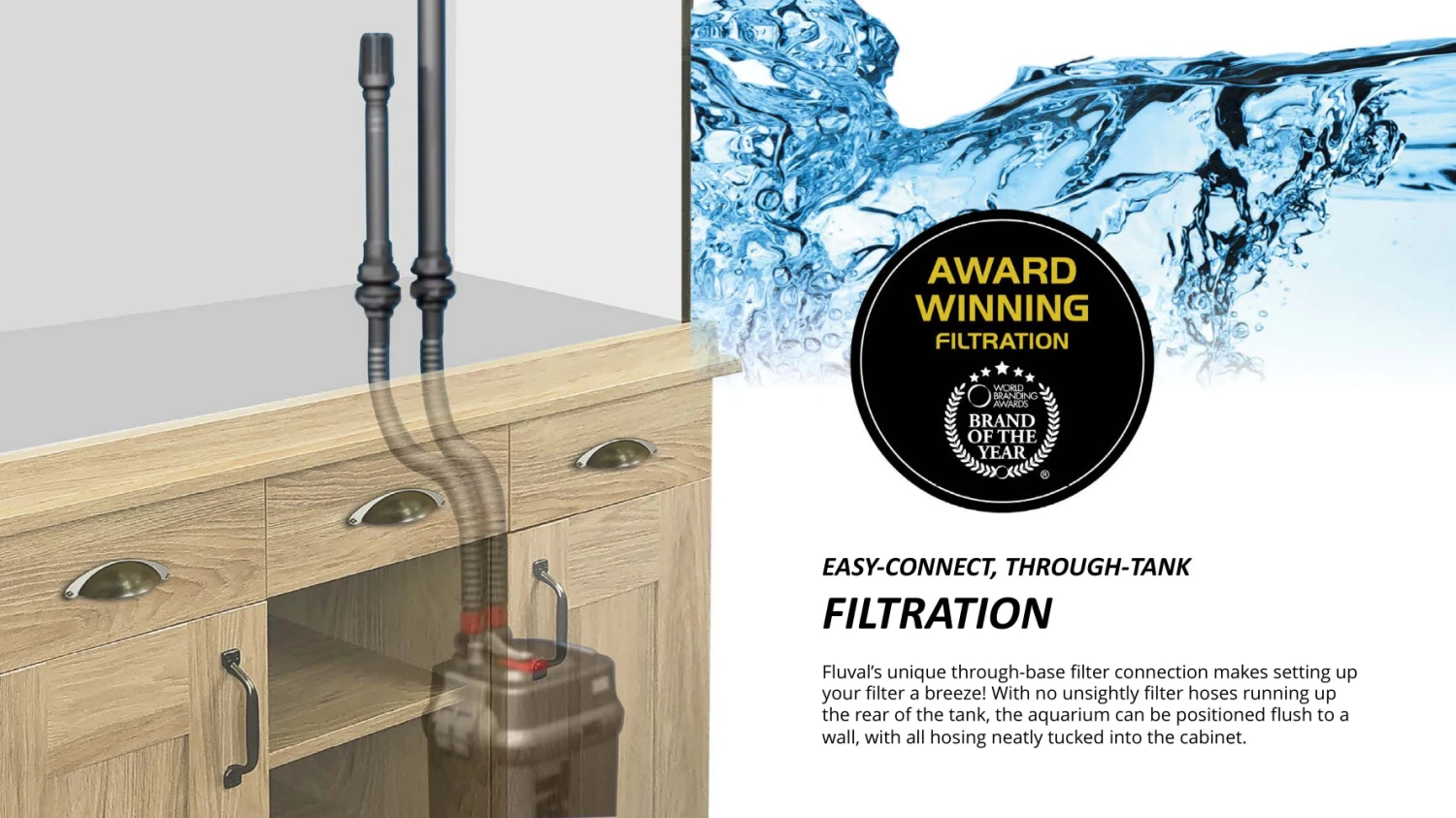 Fluval Shaker 252L Aquarium Fish Tank & Cabinet Slate Grey - Image 12