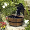Heissner Water Features Single Wooden Barrel