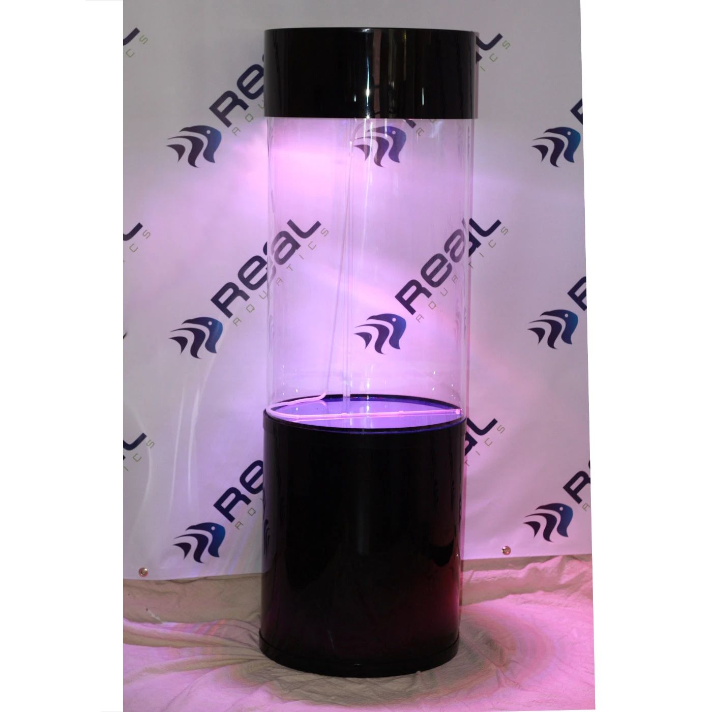 Column Aquarium Fish Tank Gloss Black 147L - Image 3