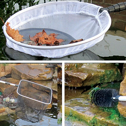 PondXpert Pond Cleaning 4 In 1 Pond Care VARINET Catch Nets & Cleaning Brush - Image 2