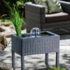 Heissner Water Features Raised Patio Pond In Black (Inc Pump)