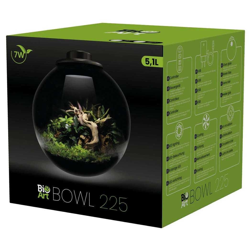 SuperFish BioArt BOWL Terrarium Micro Landscape Black 5.1L - Image 3