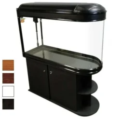 Bullet Shaped Fish Tank Aquarium With Cabinet 85cm 252L 3 Colours