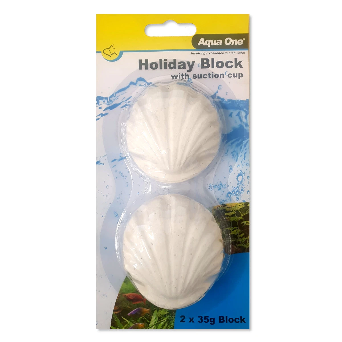 Aqua One Holiday Blocks 2 X 35g With Suction Cup 20 Days